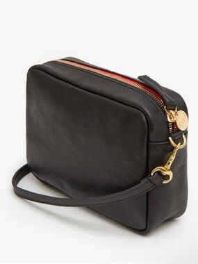 ❤️🔥Clare V. - Black Napetto Leather Midi Sac Crossbody - OS